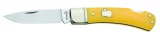 Boker Plus Lock Back Yellow Single Blade Pocket Knife