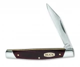 Buck Solo Single Blade Pocket Knife With Woodgrain Handle