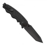 SOG Zoom Single Blade Folding Knife with Black Aluminum Handle and Bla