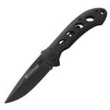 Smith & Wesson Oasis Knife with Black Titanium Coated Handle and Blade, Plain