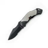 Schrade SCHA4BGS M.A.G.I.C. Assisted 40% Serrated Black with Grey Handle