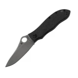 Spyderco Gayle Bradley Pocket Knife with Carbon Fiber Handle, Plain