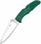 Spyderco Endura 4, 3.75" Flat Ground Blade, Green FRN Handle - C10FPGR