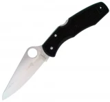 Spyderco Pacific Salt Pocket Knife (Black, Plain Edge)