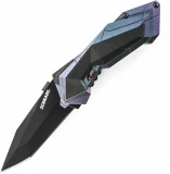 Schrade SCHA3CB M.A.G.I.C. Assisted Opening Black Tanto, Chameleon Colored Handle Knife