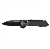 Gerber Highbrow Assisted 2.8 in Plain Black Aluminum Hndl 30-001524