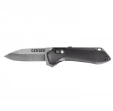 Gerber Highbrow Assisted 2.8 in Plain Gray Aluminum Hndl 30-001518