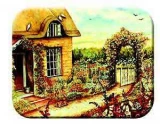 Tuftop Tempered Glass Kitchen Board, Artist Collection - Cottage Garde