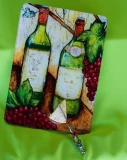 Jazzy Artz White Wine Cutting Board