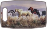Rivers Edge Products Horses Rectangle PPE Plastic Cutting Board