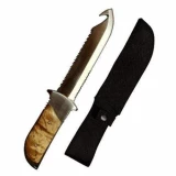 KRA Knives Big Mazarn 4-in-1 Straight Blade Hunting -Survival -Work Kn