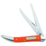 Case Cutlery Fishing Knife, Orange G-10 Handle, 2 Blades