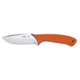 Case Cutlery Drop Point Hunter Fixed Blade Knife with Orange G-10 Hand