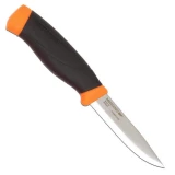 Mora Knives Companion HD, Orange Rubber Handle, Plain With Sheath
