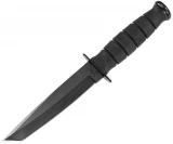 KA-BAR Short Tanto Fighting Knife, 5.25" Blade, Kraton G Handle, Kydex Sheath - 5054