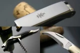 Kanetsune Sommelier Knife Cork Screw Black AUS-8 Stainless Steel Black
