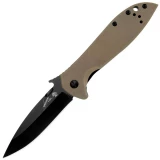 Kershaw Emerson CQC-4K, 3.25" Black Blade, Brown G10/Steel Handle - 6054BRNBLK