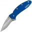 Kershaw Chive, 1.9" Assisted Blade, Blue Aluminum Handle - 1600NBSW