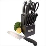 13-Pc Soft Touch Cutlery Set w/ Block