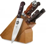 Victorinox 7-Piece Hardwood Block Set, Rosewood Handles