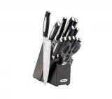 Oster T-26031 14-piece Soft Grip Cutlery & Block Set - Black