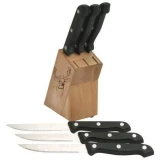 Meyerco 6pc Knife Set with Wood Block