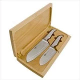 Furi 2-pc Copper tail Knife Set with Bamboo Case