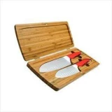 Furi 2-pc Knife Set with Bamboo Case