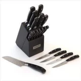 Oneida 18-Pc Triple Rivet Cutlery Set w/ Block