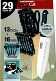 Master Chef 29 Piece Knife / Kitchen Set with Wood Block