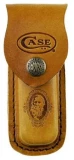 Case Cutlery Leather Sheath with Stamped Job Case Logo