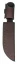 Buck Knives Woodsman Cocobola Sheath, Brown Leather