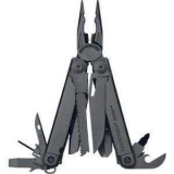 Leatherman Surge Black Oxide Multi- Tool, Cap Crimper/ Black with Leather S