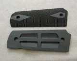 Standard Grips for M1911 Government, checkered black G10