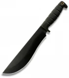 Ontario Knife Company Gen II SP53 Fixed Blade Knife with Black Kraton Handle and Black Plain Edge Blade