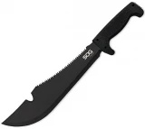 SOG Knives SOGfari Cutlass Machete,Black Kraton Handle,Black Clip Poin