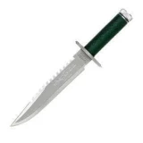 Master Cutlery Rambo First Blood Knife with Green Cord Wrapped Handle, Numb