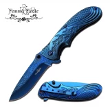 Master Assisted 3.0 in Blade Blue Ti-Coated Stainles Hndl FF-A008BL