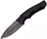 Master Cutlery  Stonewash Fixed Blade - Black Hndle With Sheath