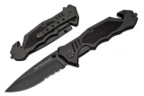 Master Cutlery PK-383 Tactical Rescue Knife, 3.5" Assisted Blade, Glas