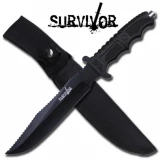 Master Cutlery Survivor HK-718 Fixed, 6.75" Blade, Nylon Fiber Handle, Sheath