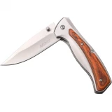 MTech Assisted 3.50 in Blade Wood-Stainless Steel Hndl MT-A1132BR EXCLUSIVE