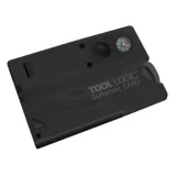 Tool Logic Survival Card with Compass, Translucent Black