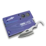 Tool Logic Survival Card with Red LED, Translucent Blue