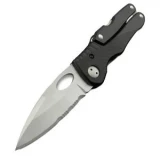Tool Logic SL Plier Knife with ComboEdge Blade and Black Zytel Handle