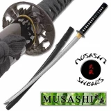 Musashi - 1060 Carbon Steel - Bamboo Warrior Sword - Black