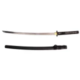 Musashi SS043BK Carbon Steel blade with Scabbard