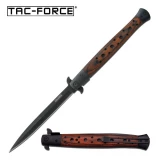 Tac-Force Assisted 5.5 in Blade Brown Pakkawood Hndl TF-547WD