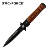 Tac-Force Assisted 3.0 in Blade Pakkawood Hndl TF-438WB