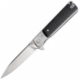 Artisan Classic, 3.94" D2 Blade, Black Curved G10 Handle - 1802P-BKC